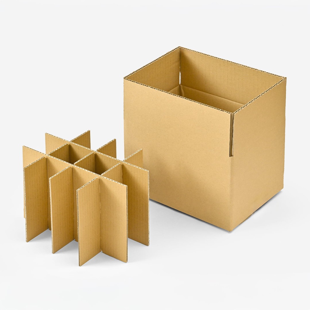 A式(みかん箱)+仕切 ダンボール素材 / 無地 / 組立納品可
