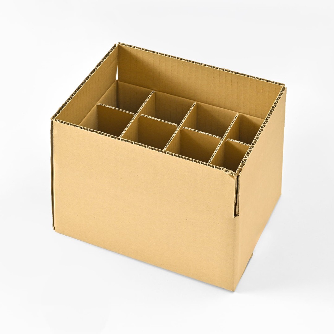 A式(みかん箱)+仕切 ダンボール素材 / 無地 / 組立納品可